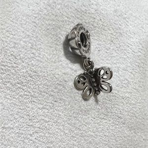 Authentic Retired Pandora Friends Forever Butterfly Charm